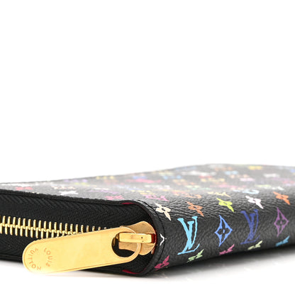 Louis Vuitton Monogram Multicolor Zippy Wallet Black Grenade 9 of 10
