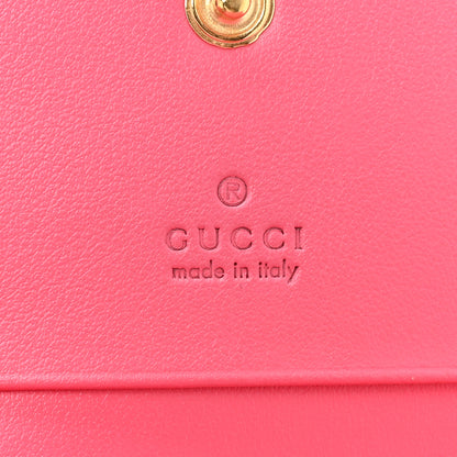 Gucci Calfskin GG Matelasse Card Case Wallet Rhodamine Pink 8 of 11