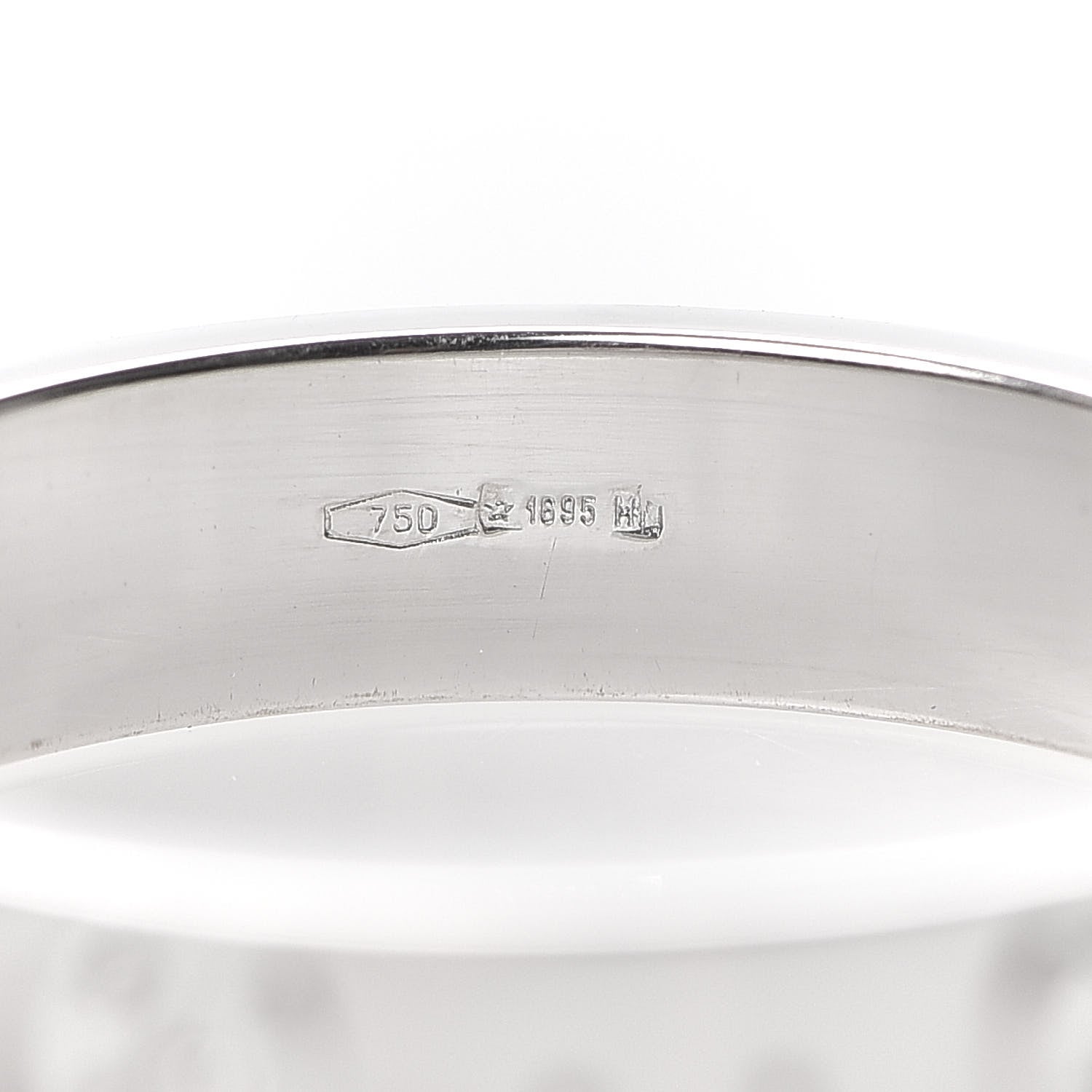 Gucci 18K White Gold 4mm Icon Thin Band Ring 53 6.25 5 of 7