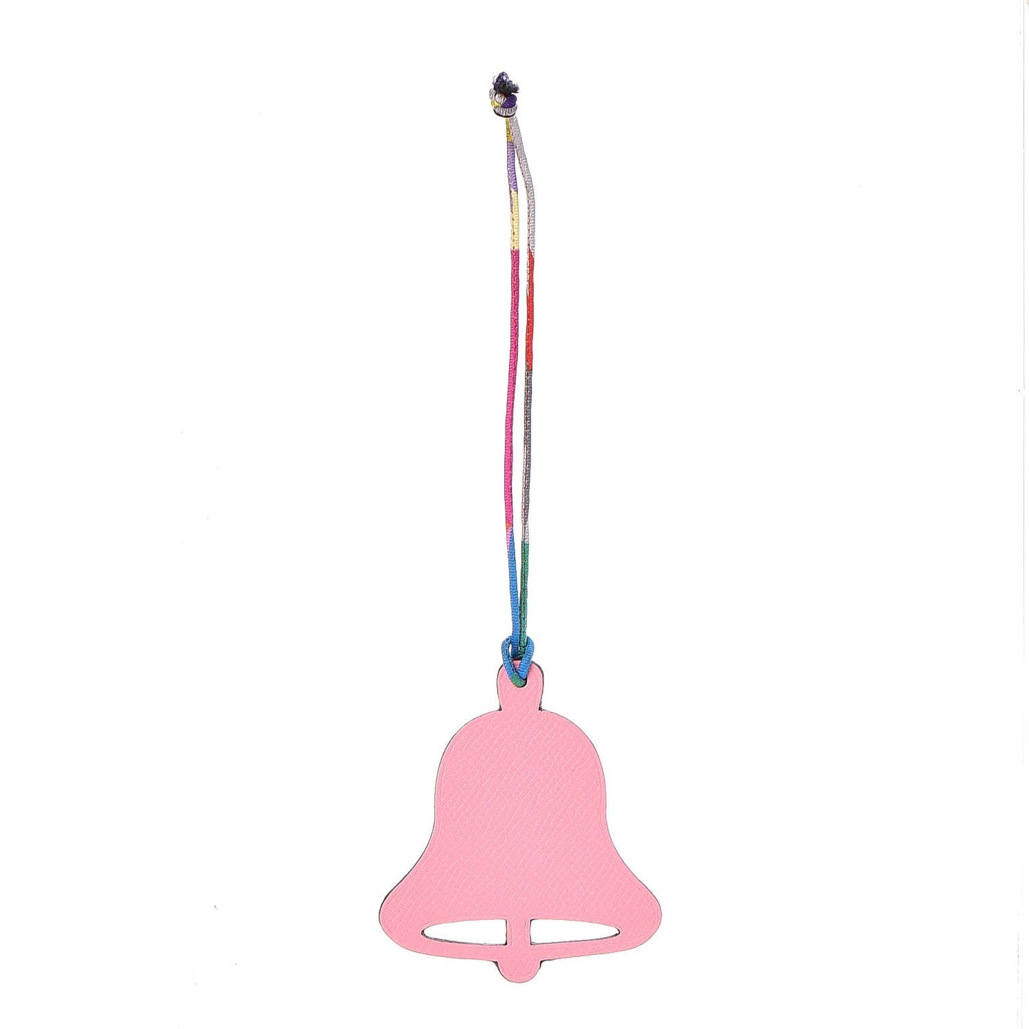 Togo Epsom Petit H Bell Bag Charm Bleu Indigo Rose Confetti