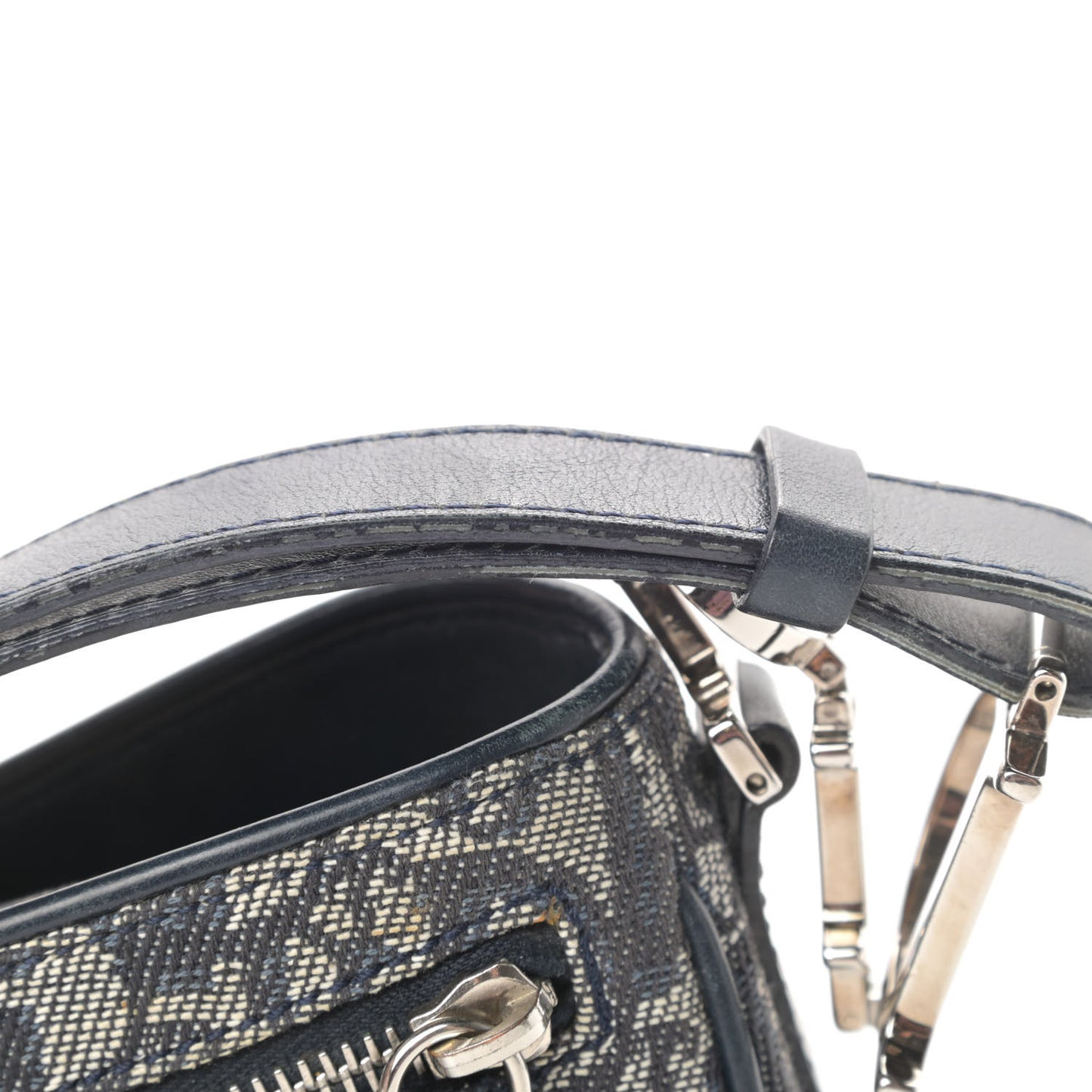 Monogram Charm Shoulder Bag Navy