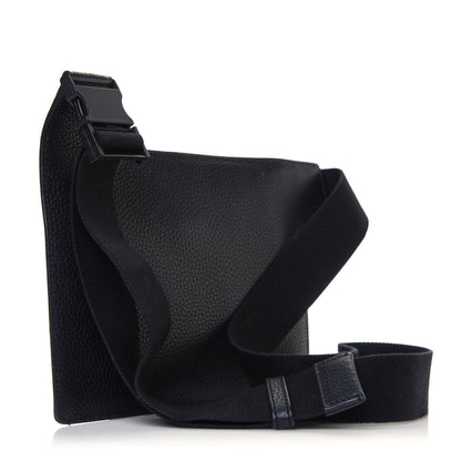 Dolce & Gabbana Grained Calfskin Palermo Angular Multi-Zip Flat Belt Bag Black 3 of 5