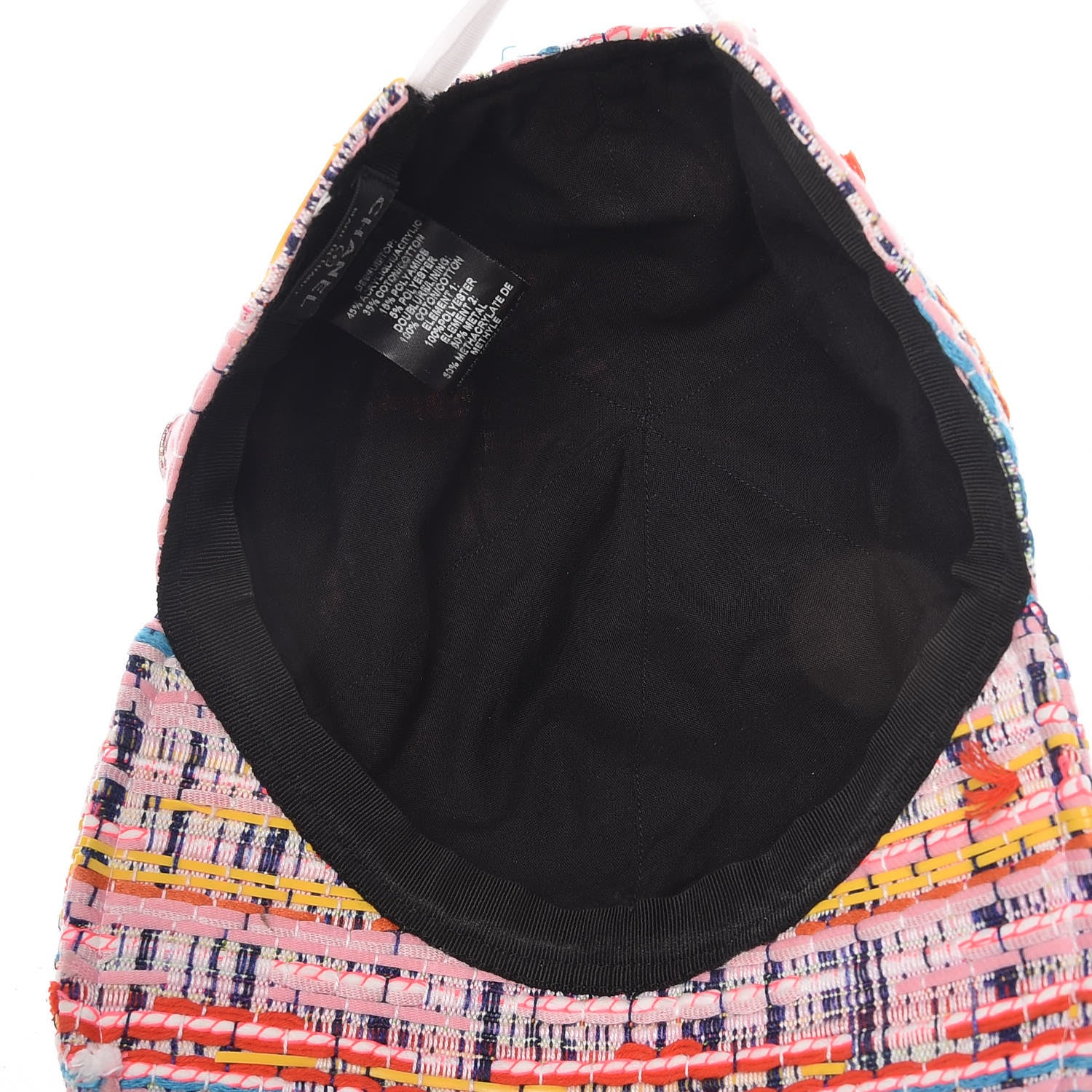 Chanel Tweed Cap Hat Multicolor 5 of 7