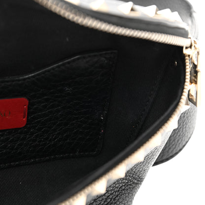 Valentino Garavani Grainy Calfskin Rockstud Belt Bag Black 7 of 10