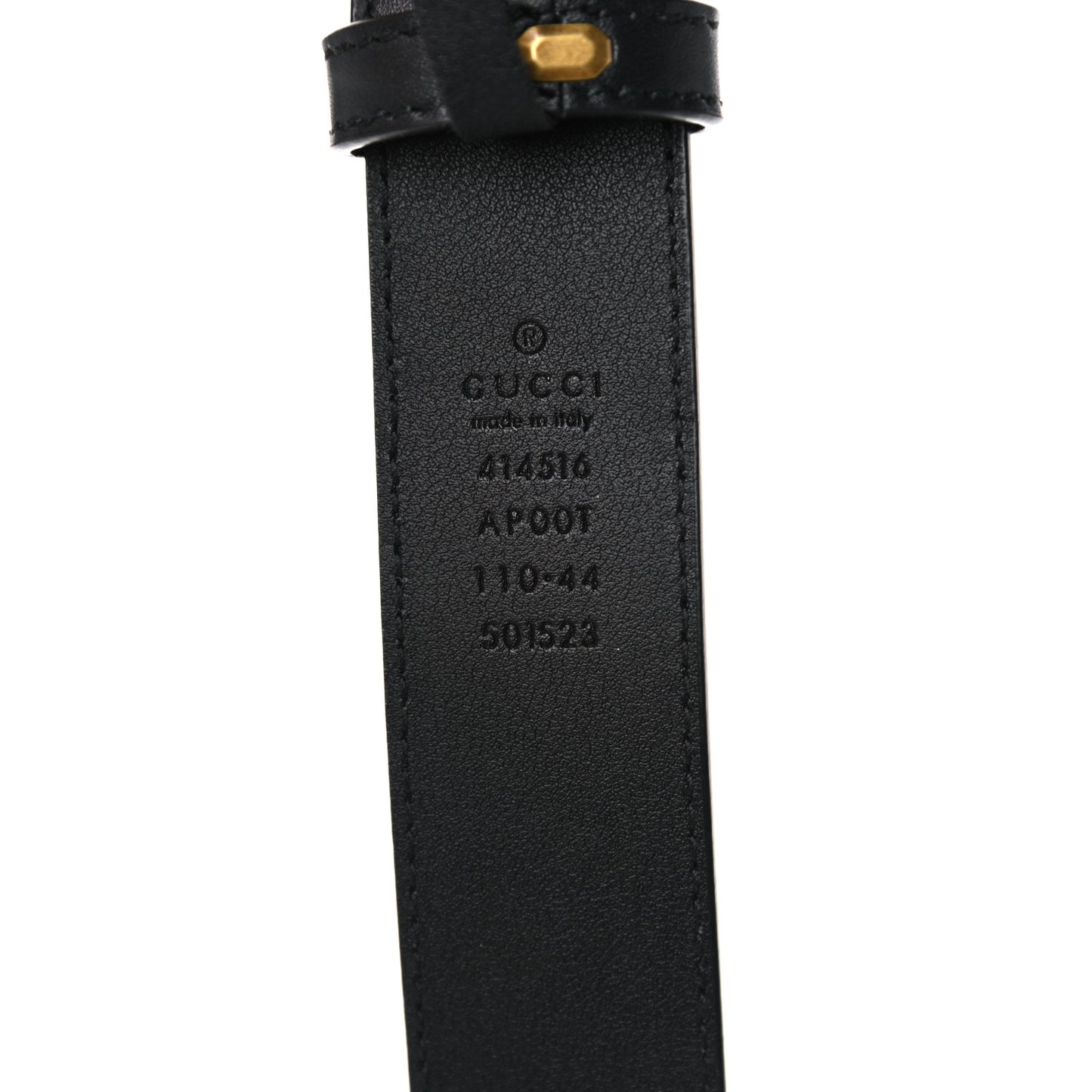 Moon Calfskin Double G 30mm Belt 110 44 Black