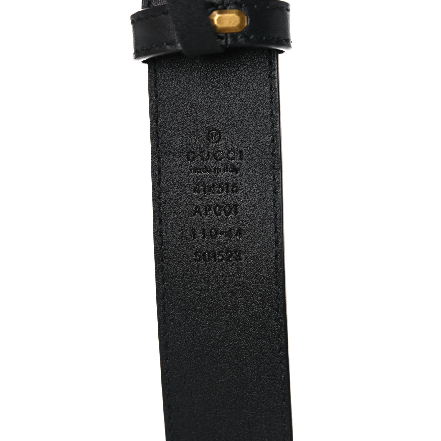 Gucci Moon Calfskin Double G 30mm Belt 110 44 Black 3 of 4