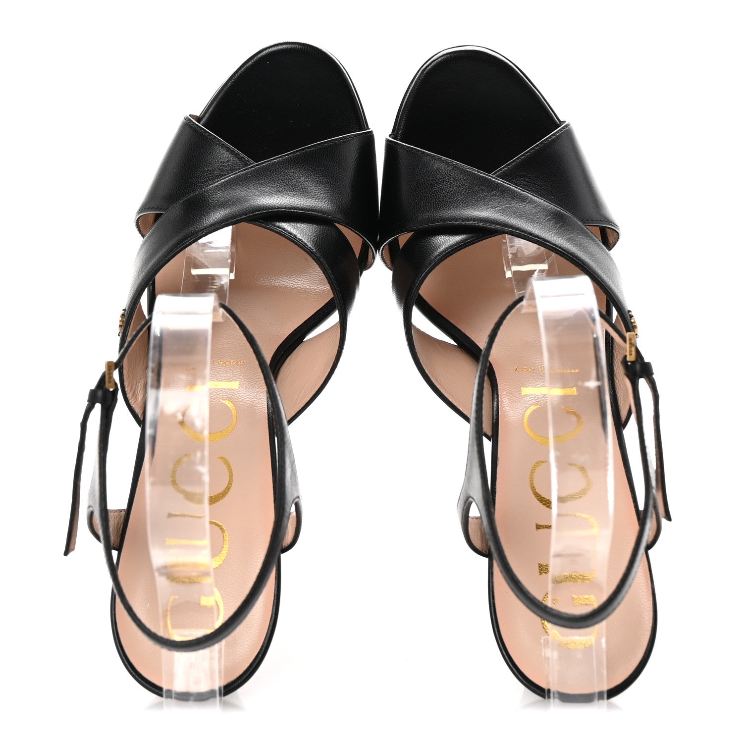 Gucci Malaga Kid Double G 150mm Platform Sandals 40 Black 2 of 9