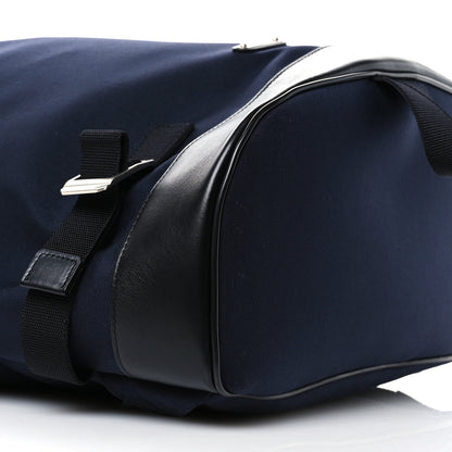 Saint Laurent Canvas Calfskin Rivington Race Backpack Black Navy 8 of 9