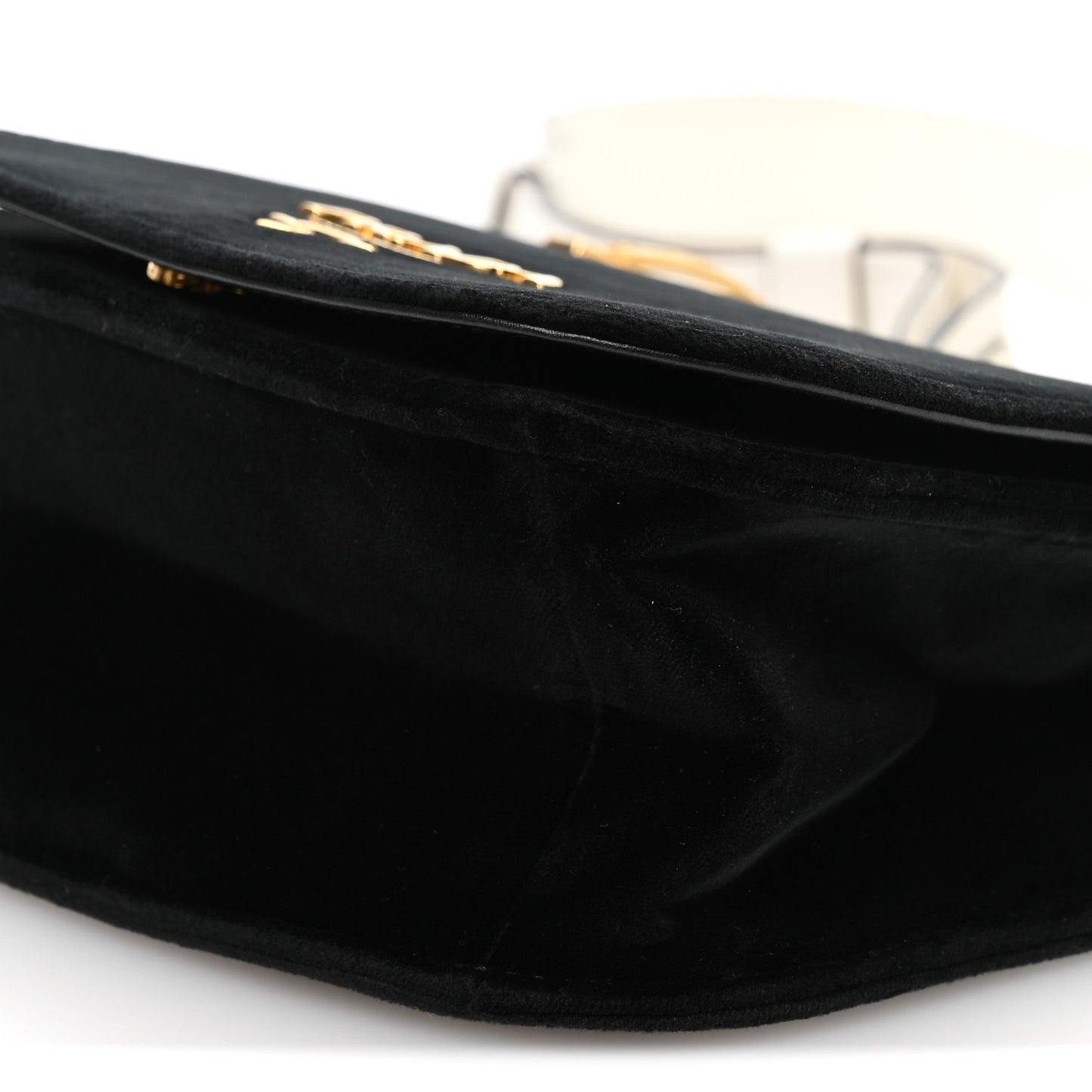 Velvet City Calf Pionniere Saddle Bag Black White