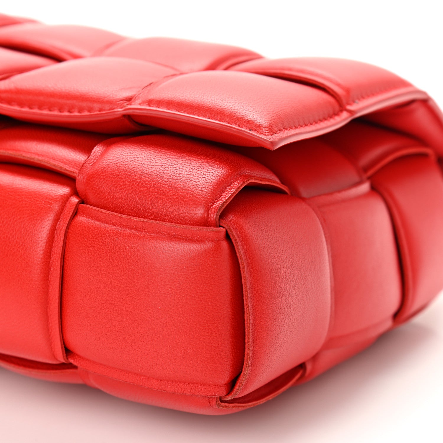 Bottega Veneta Lambskin Maxi Intreccio Padded Chain Cassette Crossbody Bag Nail Polish 8 of 8
