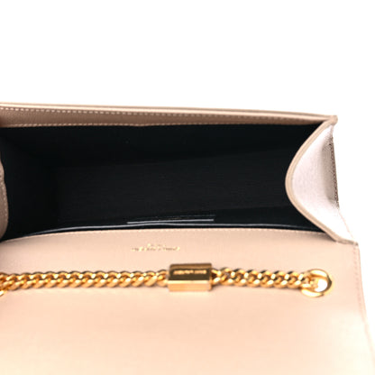 Saint Laurent Grain De Poudre Small Monogram Kate Satchel Dark Beige 7 of 11
