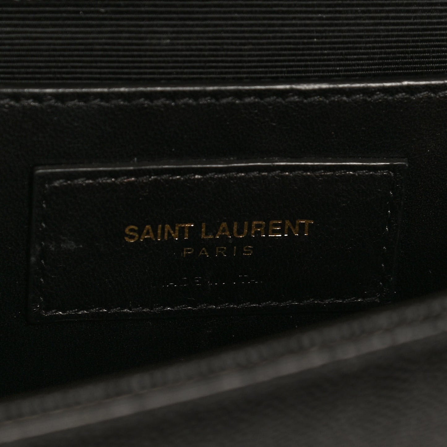 Grain De Poudre Medium Classic Monogram Kate Satchel Black