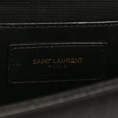 Saint Laurent Grain De Poudre Medium Classic Monogram Kate Satchel Black 6 of 13