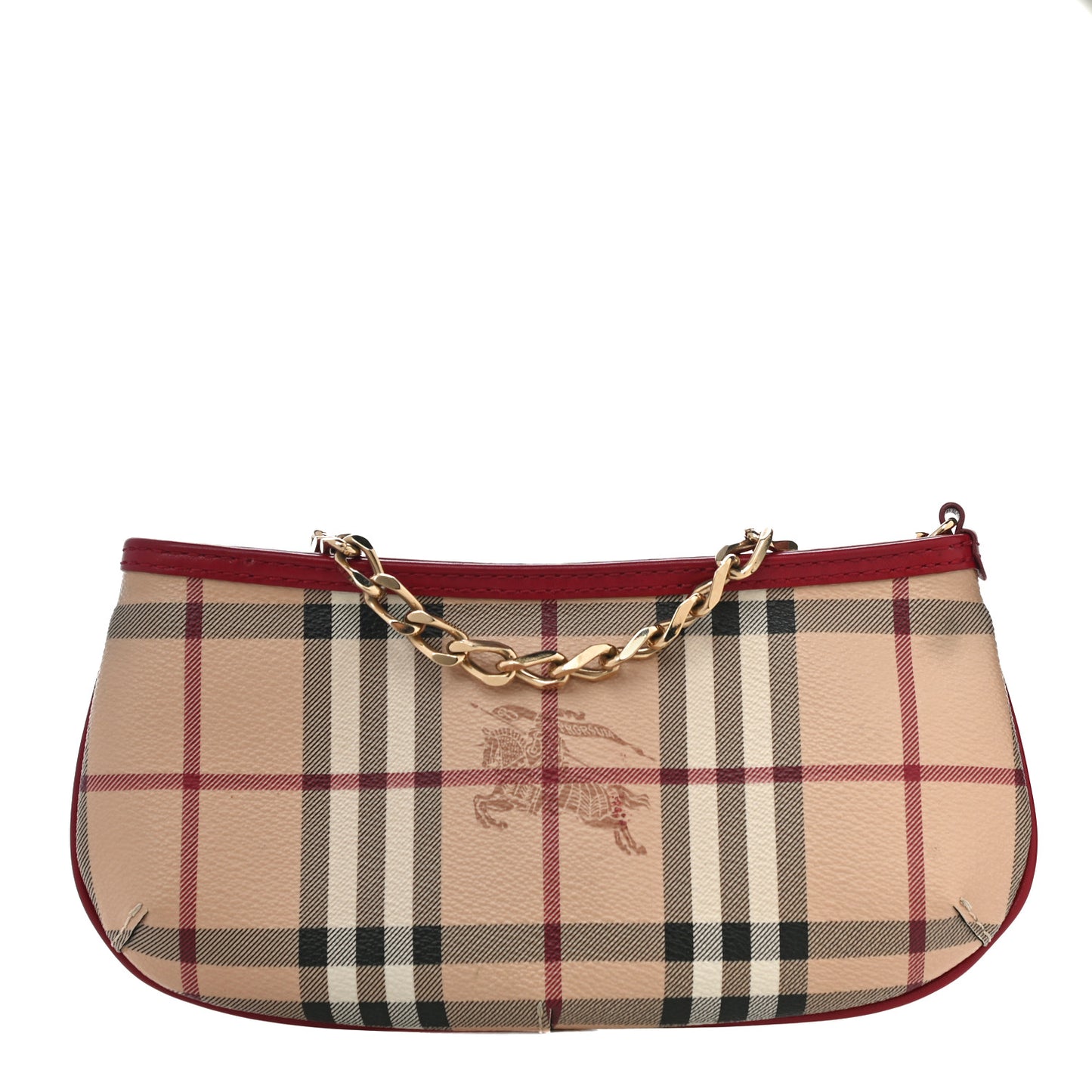 Haymarket Check Clara Pochette Military Red