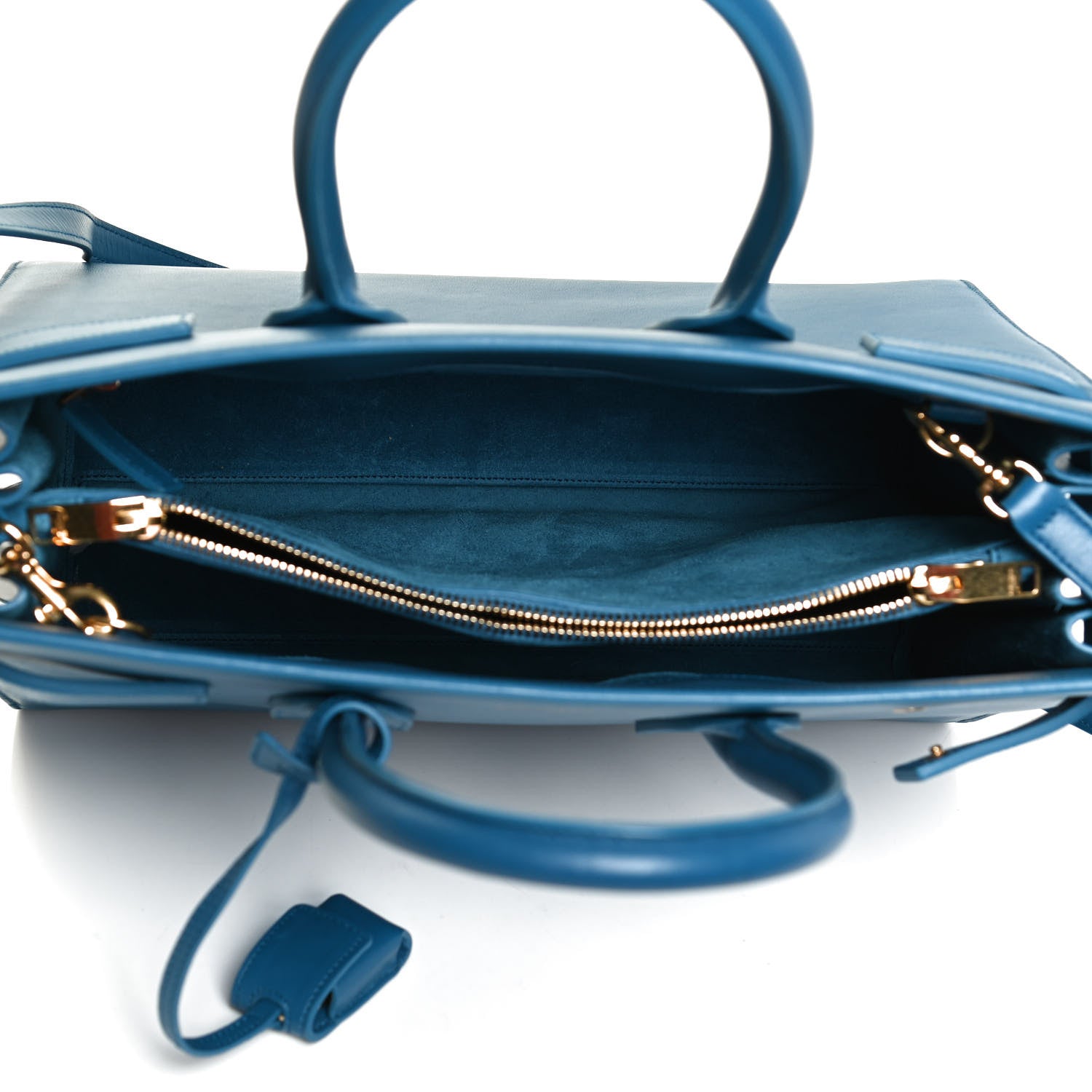 Saint Laurent Calfskin Small Sac De Jour Indigo 5 of 9