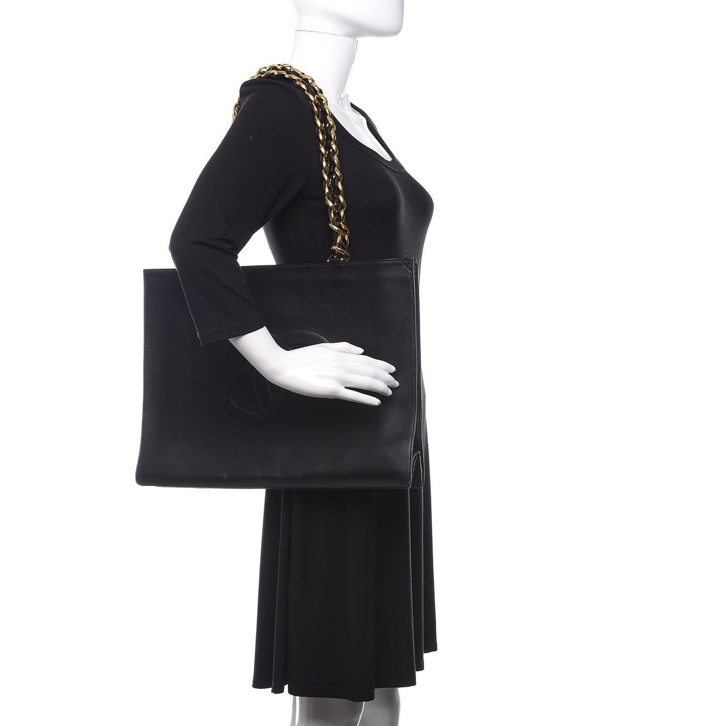 Lambskin CC Shoulder Bag Black