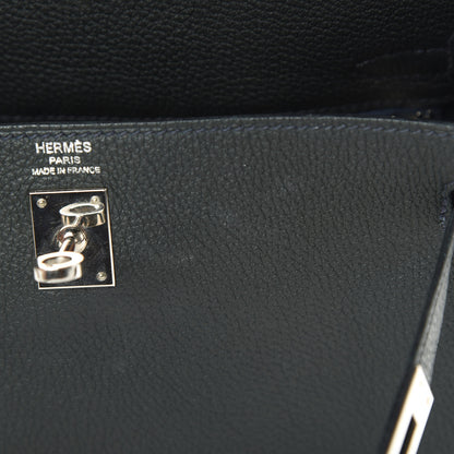 Hermes Togo Kelly Retourne 25 Bleu Ocean 15 of 17