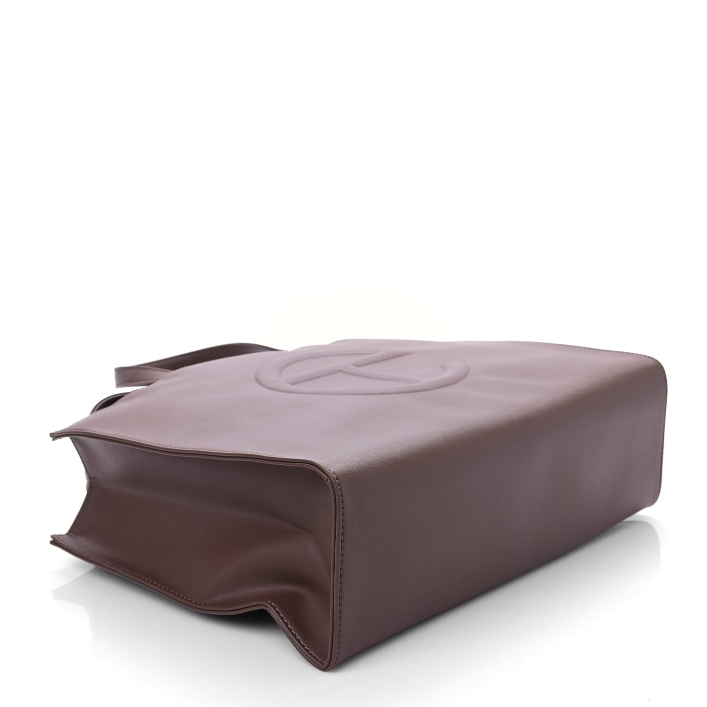Vegan Leather Medium Shopping Bag Chocolate