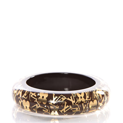 Louis Vuitton Resin Swarovski Medium Inclusion Bracelet GM Marron 2 of 8