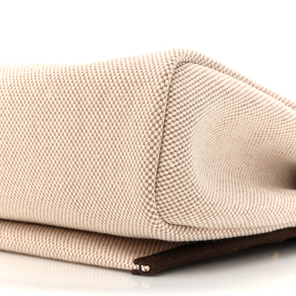 Hermes Military Toile Vache Hunter Herbag Zip Retourne 20 Ecru Beige Ebene 9 of 11