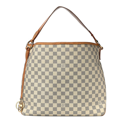 Louis Vuitton Damier Azur Delightful MM Rose Ballerine 1 of 15