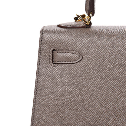 Hermes Epsom Kelly Sellier 25 Etain 30 of 40