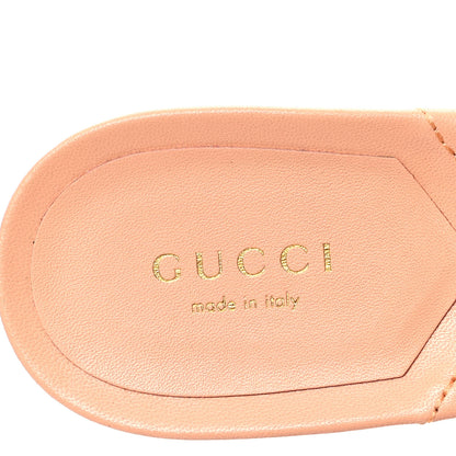 Gucci Nappa Matelasse GG Marmont 75mm Slide Sandals 40 Peachy Chic 7 of 8