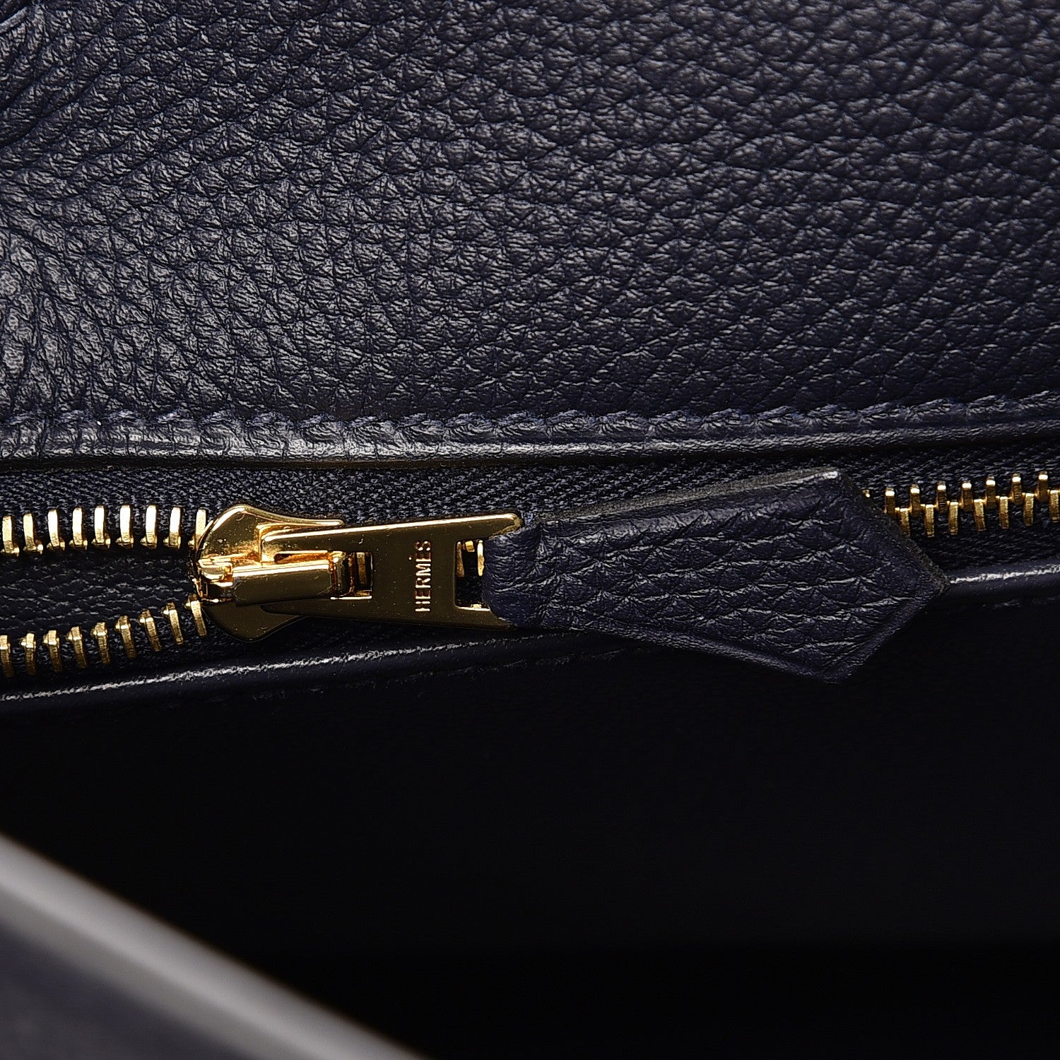 Hermes Togo Kelly Retourne 28 Bleu Nuit 9 of 33