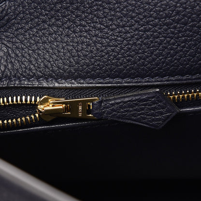 Hermes Togo Kelly Retourne 28 Bleu Nuit 9 of 33