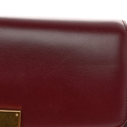 Celine Box Calfskin Medium Classic Box Flap Bag Burgundy 11 of 11