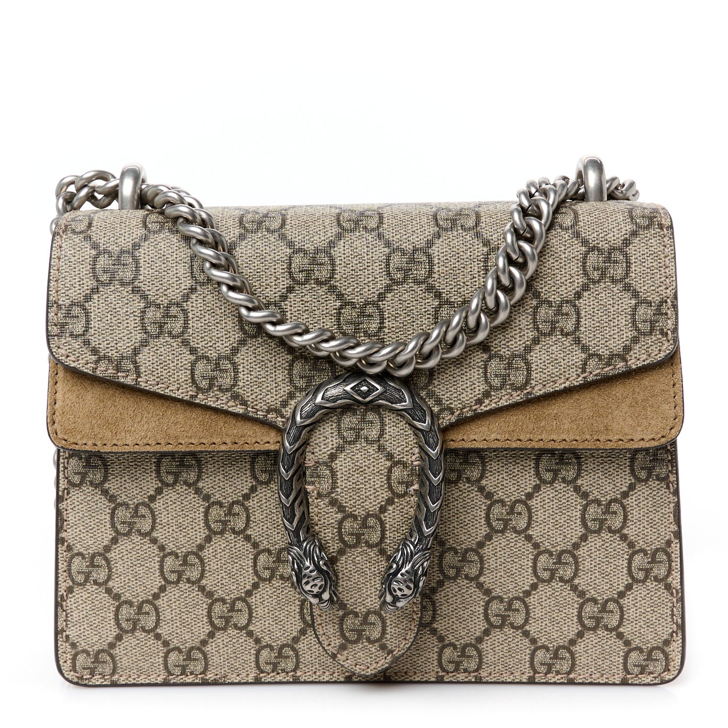GG Supreme Monogram Mini Dionysus Shoulder Bag Taupe