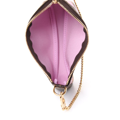 Louis Vuitton Monogram 2021 Christmas Animation Japanese Garden Mini Pochette Accessories Wisteria Pink 5 of 9