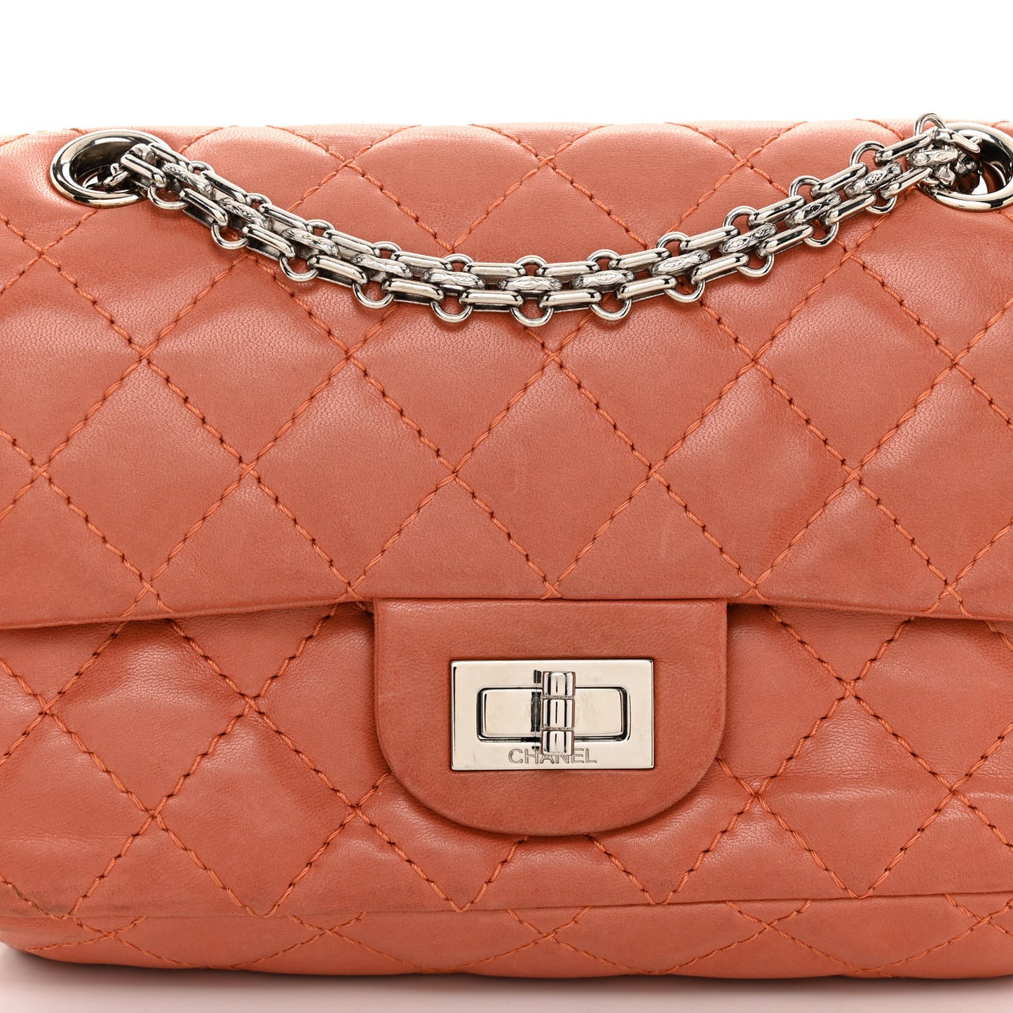 Lambskin Quilted 2.55 Reissue Mini Flap Pink