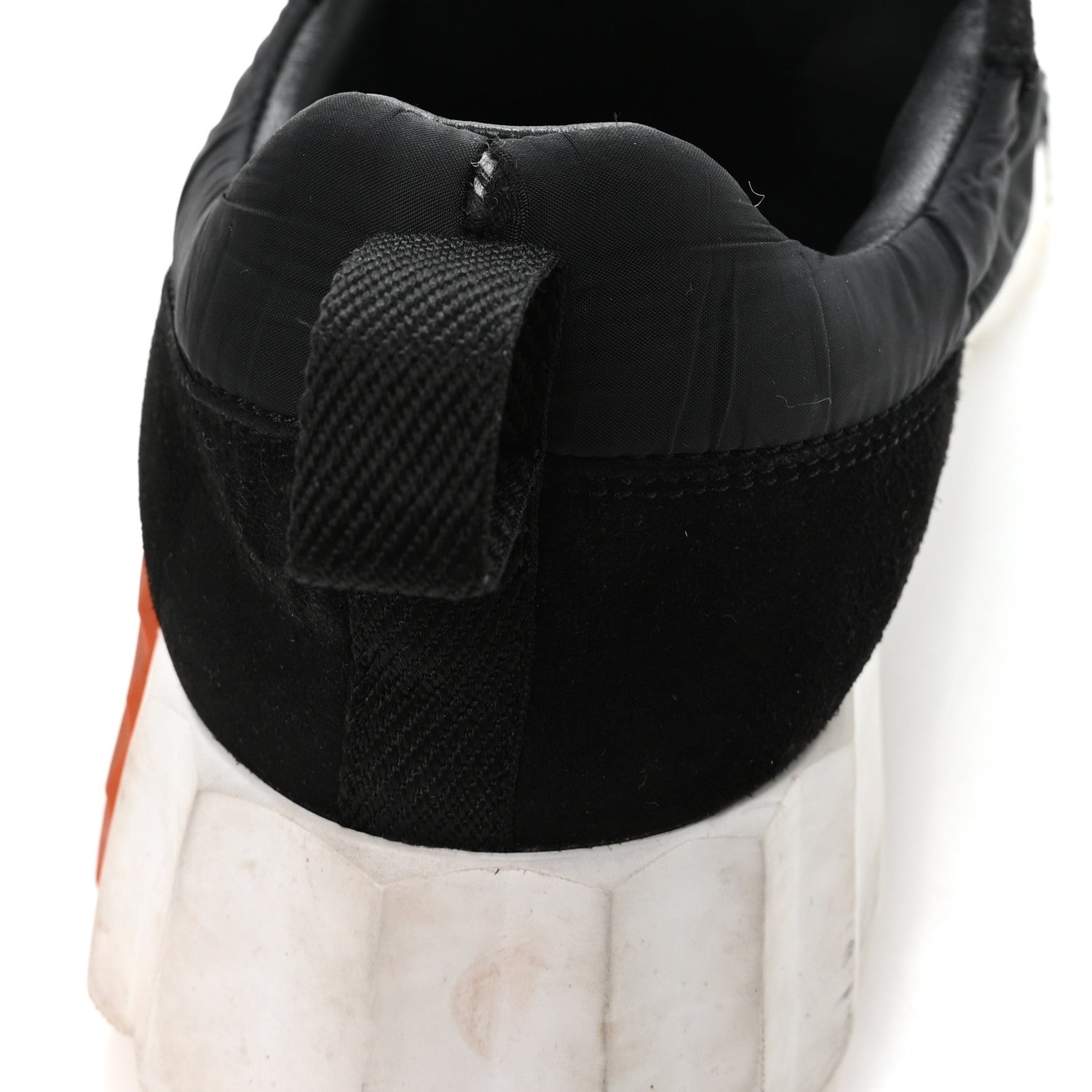 Hermes Parachute Fabric Suede Goatskin Womens Bouncing Sneakers 38.5 Black 9 of 9