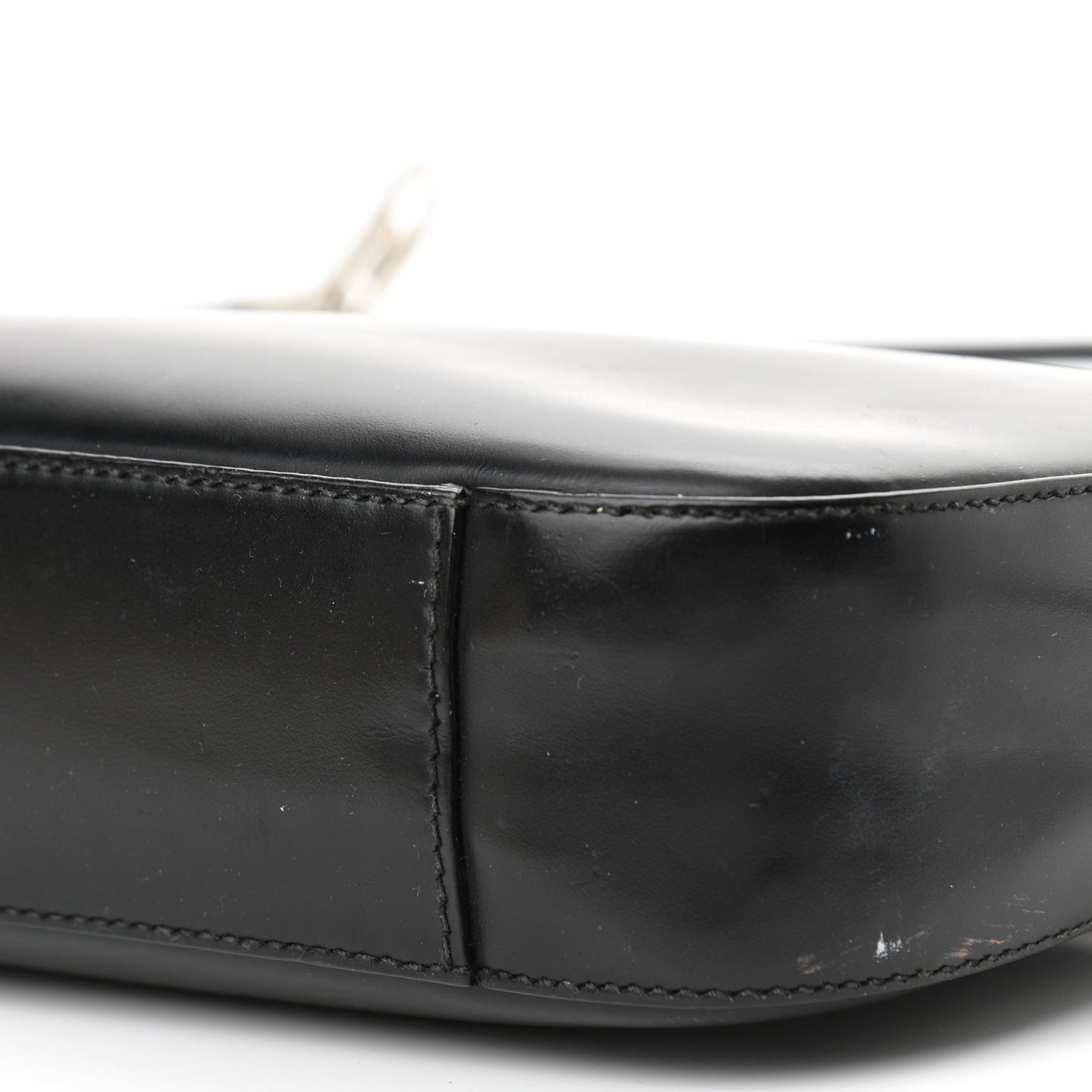 Calfskin Interlocking G Shoulder Bag Black