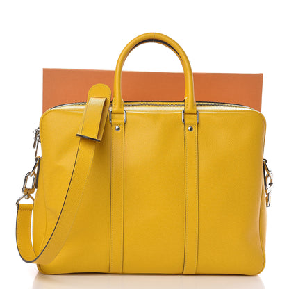 Louis Vuitton Taiga Porte Documents Voyage PM Yellow Altair 10 of 10