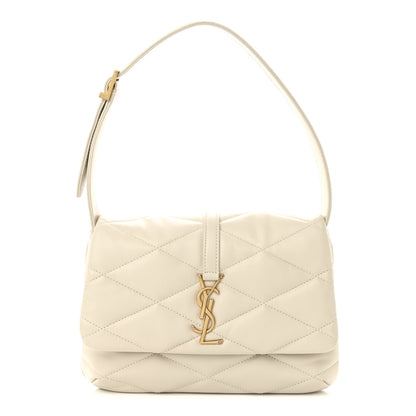 Saint Laurent Lambskin Quilted Le 57 Diamond Shoulder Bag Crema Soft 1 of 10