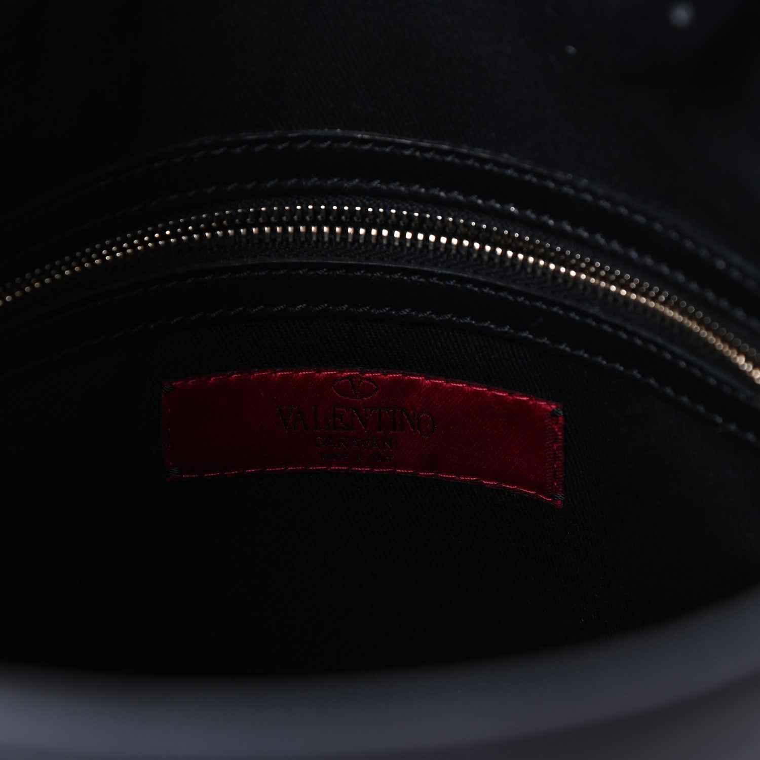 Valentino Garavani Vitello Rockstud Shopper Tote Black 6 of 9