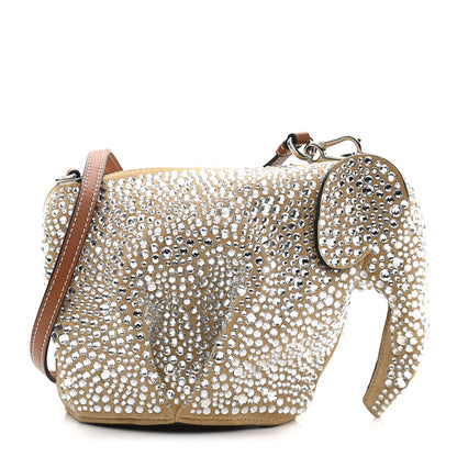 Loewe LOEW Suede Mini Elephantt Crystal Embellished Crossbody Bag 1 of 10