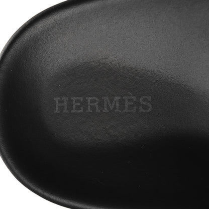 Hermes Calfskin Womens Chypre Sandals 39.5 Black 8 of 9