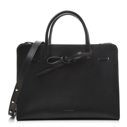 Mansur Gavriel Vegetable Tanned Calfskin Sun Bag Black 1 of 13