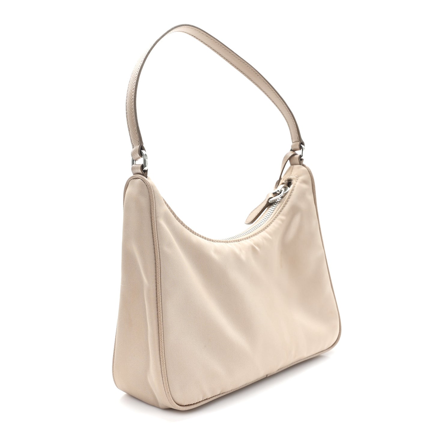 Re-Nylon Saffiano Mini Re-Edition 2005 Bag Cammeo