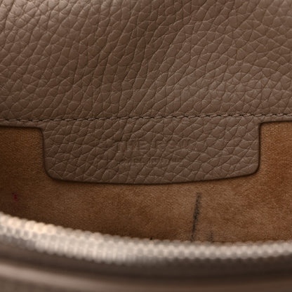 The Row Grained Calfskin Hunting Bag II Stone 6 of 15