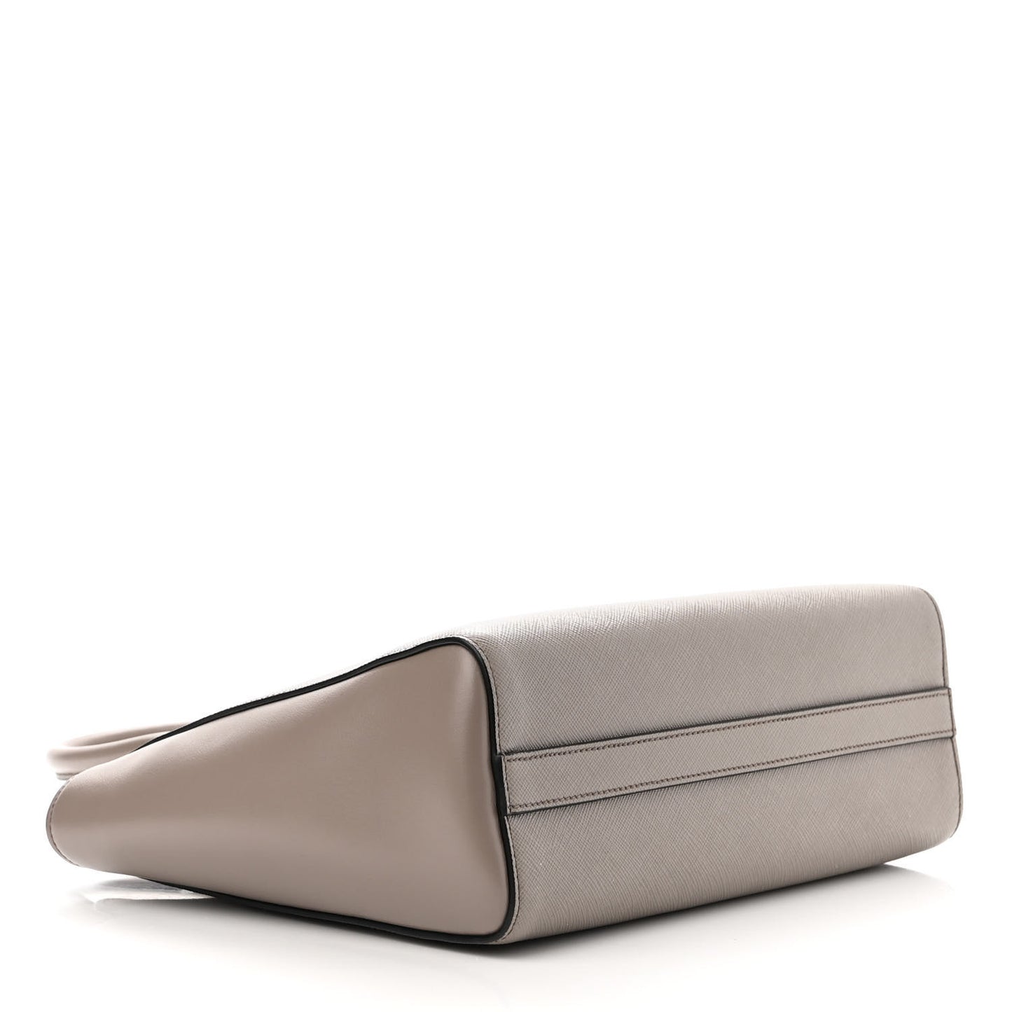 Saffiano Soft Calfskin Small Zippered Tote Argilla