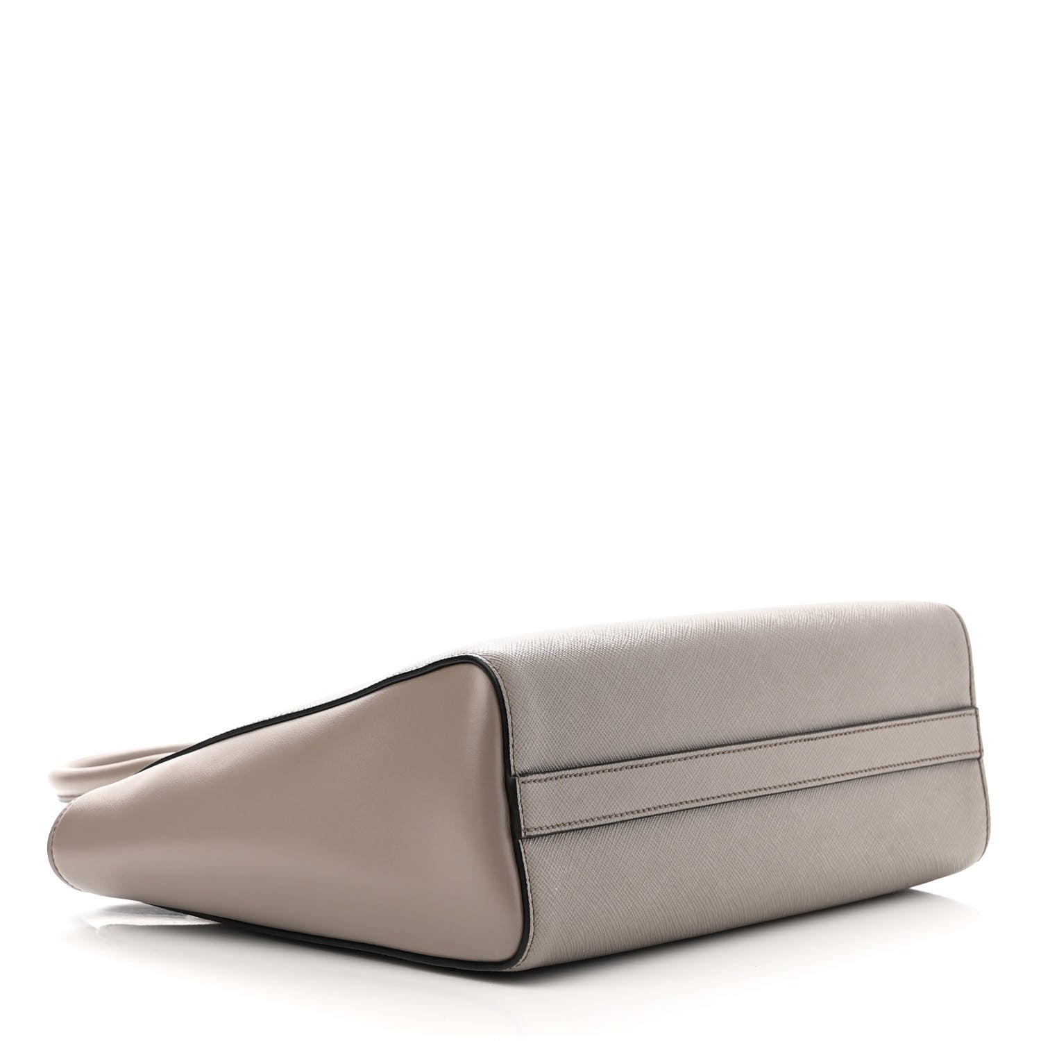 Prada Saffiano Soft Calfskin Small Zippered Tote Argilla 4 of 11