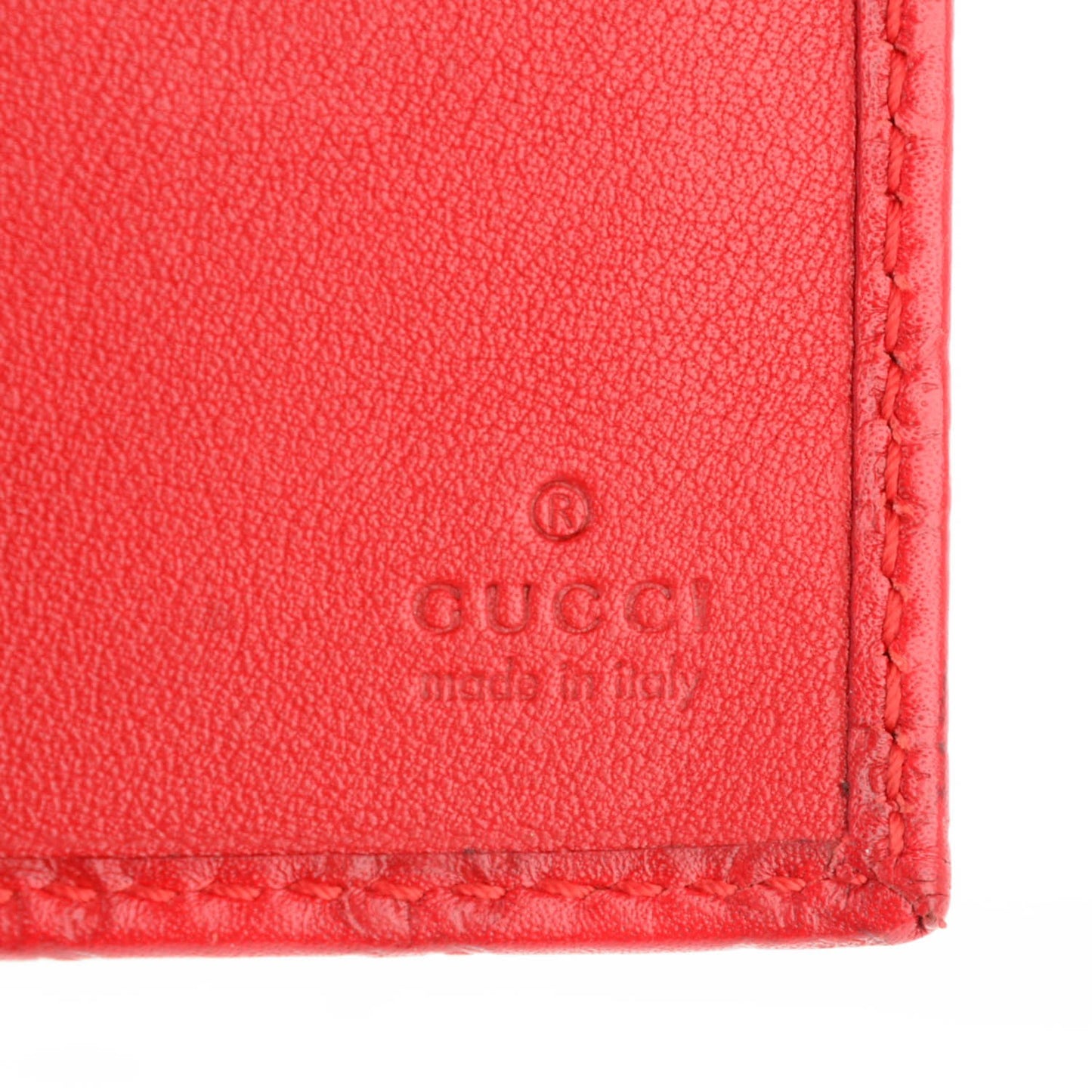 Microguccissima Chain Wallet Red