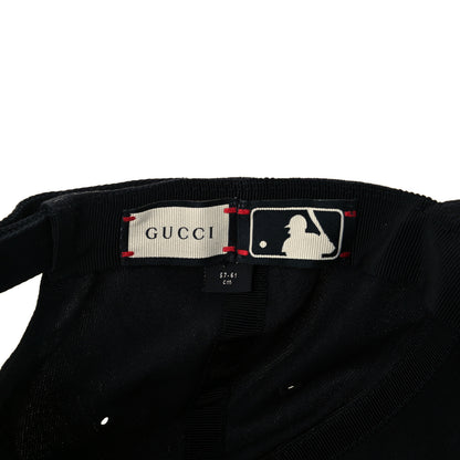 Gucci X MLB Cotton NY Yankees Baseball Hat 57-61 Black 7 of 8