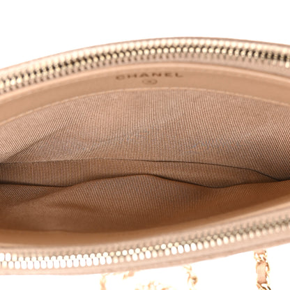 Chanel Caviar Quilted Small Clutch With Chain Beige 5 of 11