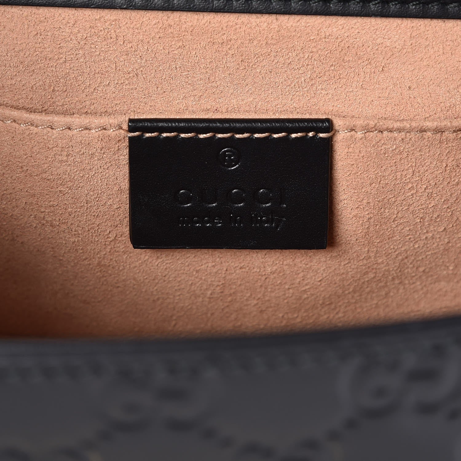 Gucci Guccissima Small Padlock Shoulder Bag Black 6 of 8