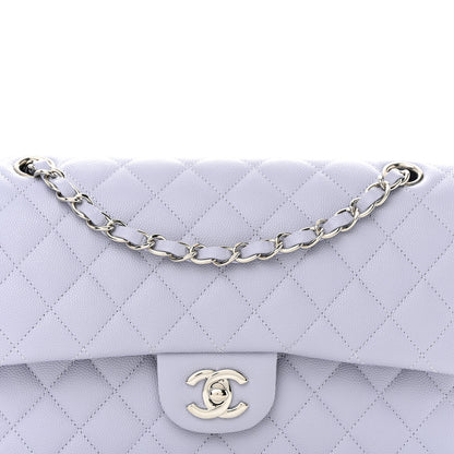 Chanel Caviar Quilted Medium Double Flap Light Purple 8 of 11